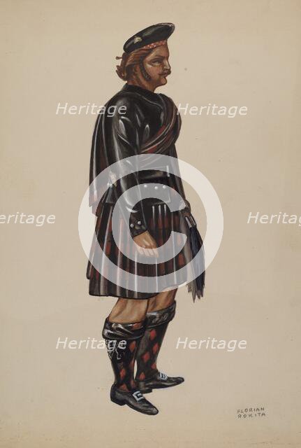 Wooden Scotchman, c. 1937. Creator: Florian Rokita.