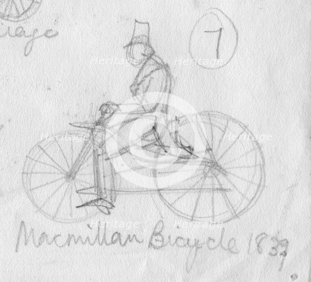 'MacMillan bicycle, 1839', (c1950).  Creator: Shirley Markham.