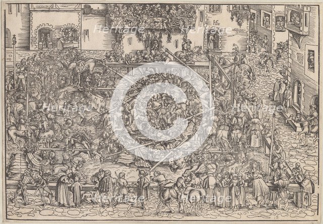 Tournament, 1509. Artist: Cranach, Lucas, the Elder (1472-1553)