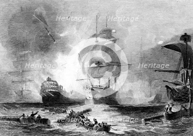 Battle of the Nile, 1 August 1798. Artist: Unknown