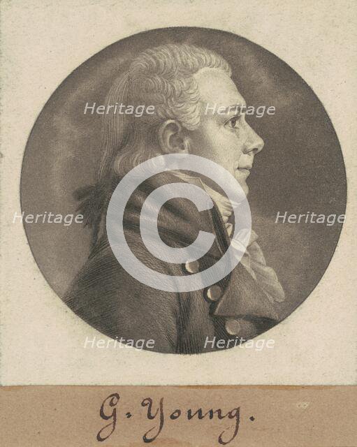 George Young, 1805. Creator: Charles Balthazar Julien Févret de Saint-Mémin.