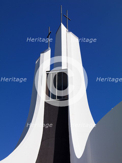 Spire of the Chaplaincy Centre, Lancaster University, Bailrigg, Lancashire, 2011. Artist: James O Davies.