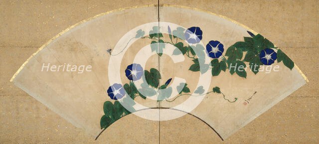 Morning Glories, 19th century. Creator: Suzuki Kiitsu.