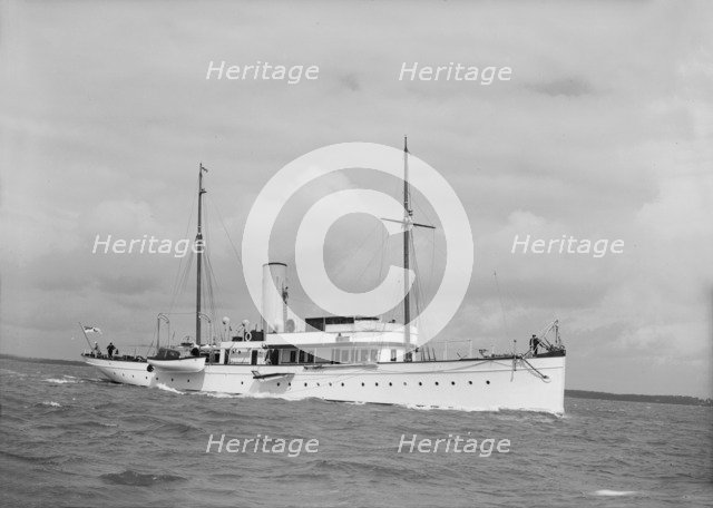 Unknown vessel underway. Creator: Kirk & Sons of Cowes.