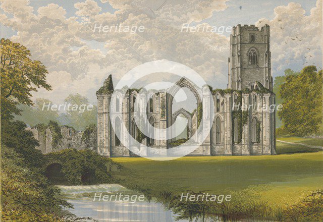 'Fountains Abbey', 1882, (1897). Artist: Alexander Francis Lydon.
