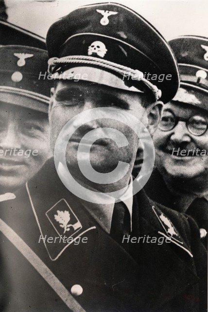 Rudolf Hess, Nazi Deputy Leader, in SS uniform, c1937. Artist: Unknown