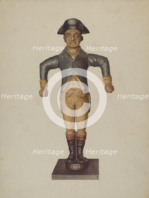 Figure of Coachman, c. 1938. Creator: Irving I. Smith.