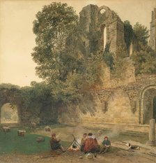 Ruins of a Bishop's Palace, Lincoln, 1825-1849. Creator: Peter de Wint.