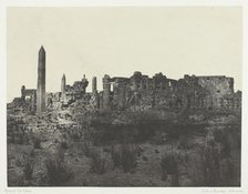 Palais de Karnak, Vue Générale des Ruines, Prise au Nord; Thèbes, 1849/51, printed 1852. Creator: Maxime du Camp.