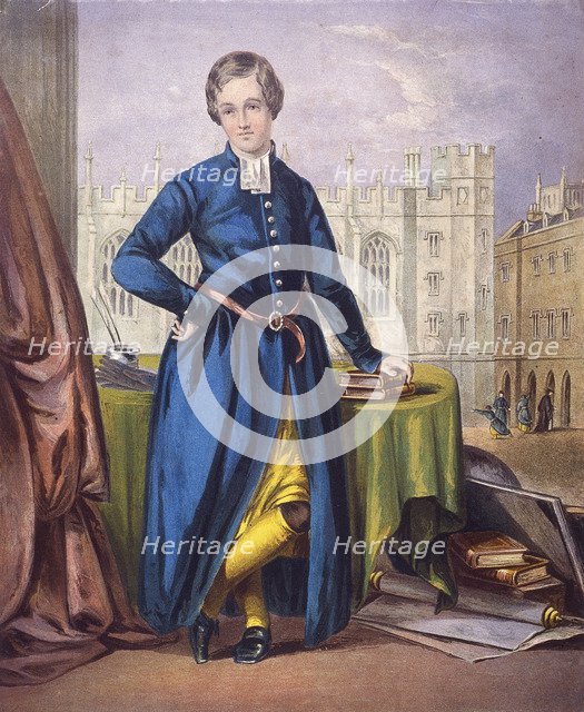 Christ's Hospital pupil, city of London, 1854. Artist: Anon