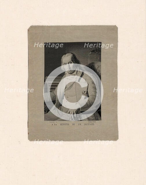 Portrait of Joseph Marie Jacquard (1752-1834), Lyon, 19th century. Creator: Michel-Marie Carquillat.