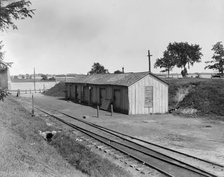 Railway station, Grosse Ile, Mich., between 1900 and 1910. Creator: William H. Jackson.