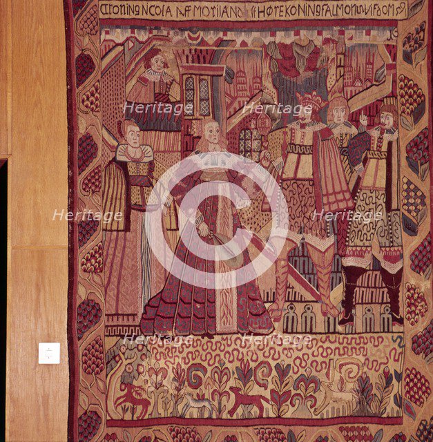 Norwegian Tapestry from Gudbrandsdal, dated 1620s Artist: Unknown.