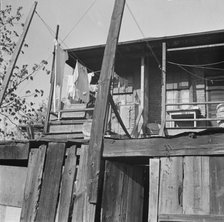 Detail of the structure of a Negro home, Washington (southwest section), D.C., 1942. Creator: Gordon Parks.
