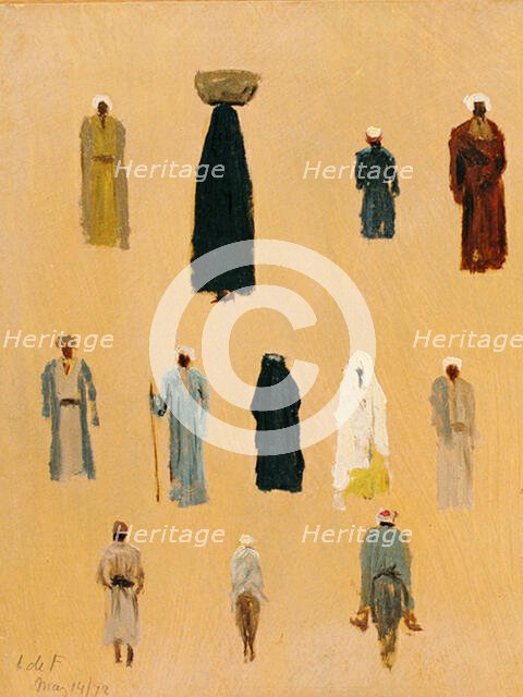 Middle East Costumes, Egypt, May 14, 1878. Creator: Lockwood de Forest.