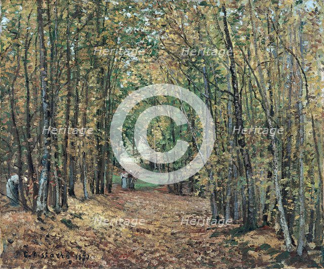 The Woods at Marly, 1871. Artist: Pissarro, Camille (1830-1903)