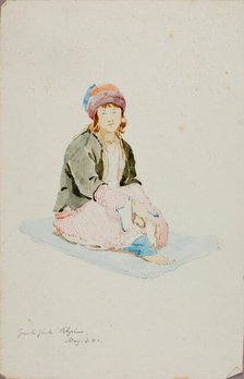 Greek Girl (Pilgrim), 1844. Creator: Miner Kilbourne Kellogg.