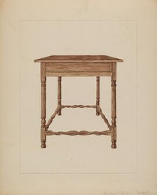 Table, c. 1937. Creator: Frederick Jackson.