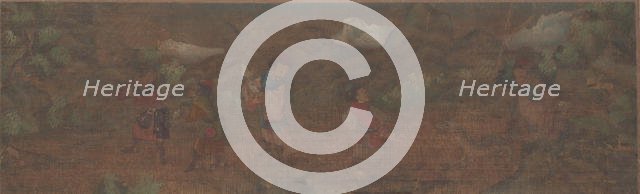 Landscape Painting of Figure in Woodland Setting. Creator: Unknown.