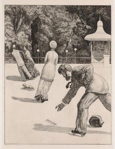 A Glove: The Action, 1880. Creator: Max Klinger (German, 1857-1920).