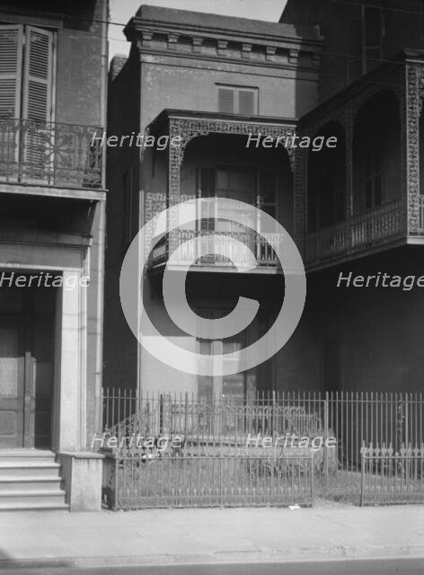 Two-story houses, New Orleans or Charleston, South Carolina, between 1920 and 1926. Creator: Arnold Genthe.