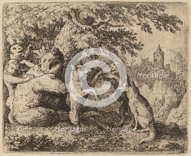 The Bear and the Wolf are Persecuted, probably c. 1645/1656. Creator: Allart van Everdingen.