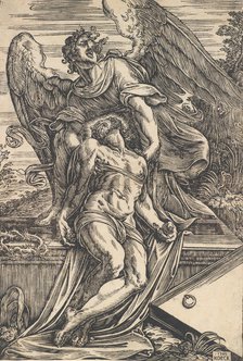 The Dead Christ supported by an angel, 1582. Creator: Giuseppe Scolari.