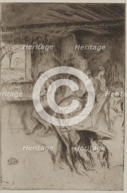 The Little Forge, Liverpool, 1875. Creator: James Abbott McNeill Whistler.