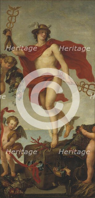 Mercury Departing from Antwerp. Fragment of a larger painting, early 17th century. Creator: Peter Paul Rubens.