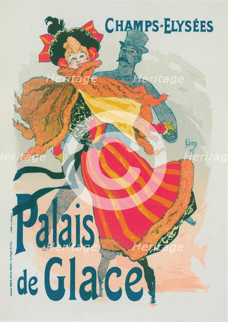 Nouvelle affiche pour le "Palais de Glace"., c1896. Creator: Jules Cheret.