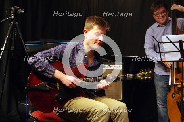Tom Ollendorf, Ari Hoenig Trio, Verdict Jazz Club, Brghton, East Sussex, 6th Oct. 2021. Creator: Brian O'Connor.