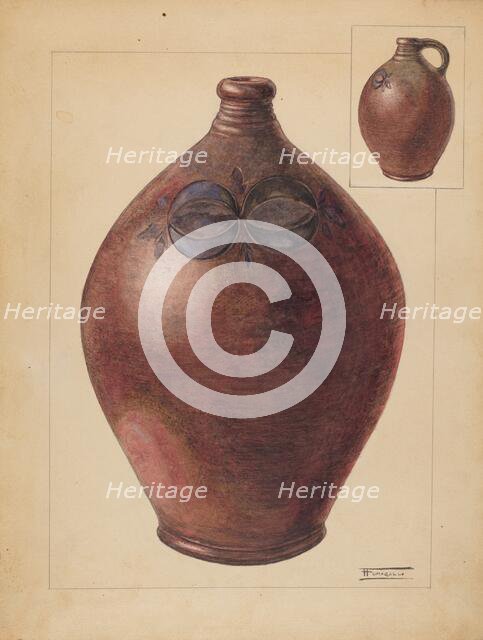 Jug, c. 1936. Creator: Frank Fumagalli.