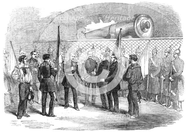 Bomarsund - General Bodiscoe, the Russian Governor, surrendering himself to the English and..., 1854 Creator: Unknown.