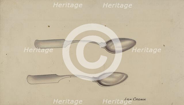 Silver Spoon, 1935/1942. Creator: Lon Cronk.