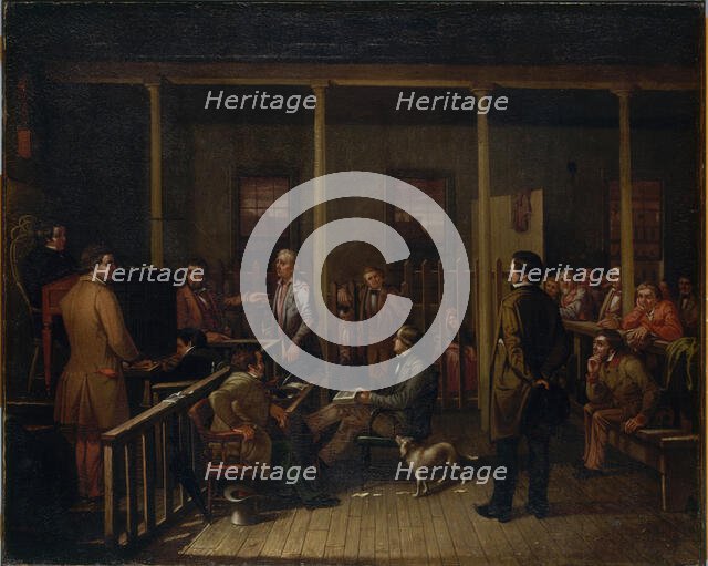 Missouri Courtroom, 1852. Creator: William Josiah Brickey.