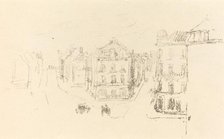 Trial Sketch: Grand Rue, Dieppe, c. 1891. Creator: James Abbott McNeill Whistler.