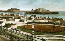West Pier and Italian Gardens, Brighton, Sussex, 1928. Artist: Unknown