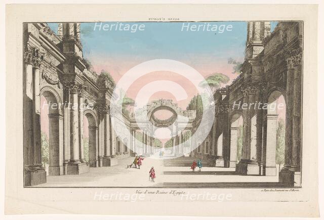 View of a ruin in Egypt,, 1745-1775. Creator: Anon.