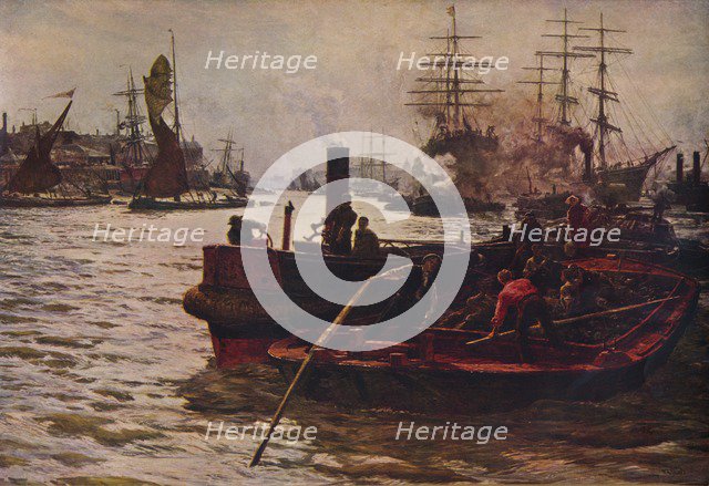 'Toil, Glitter, Glime and Wealth', 1883 (1935). Artist: William Lionel Wyllie.