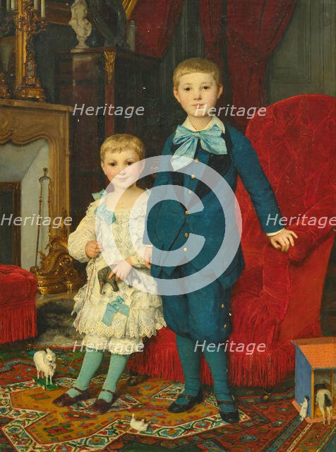 The children de Bary, 1880. Creator: Anker, Albert (1831-1910).