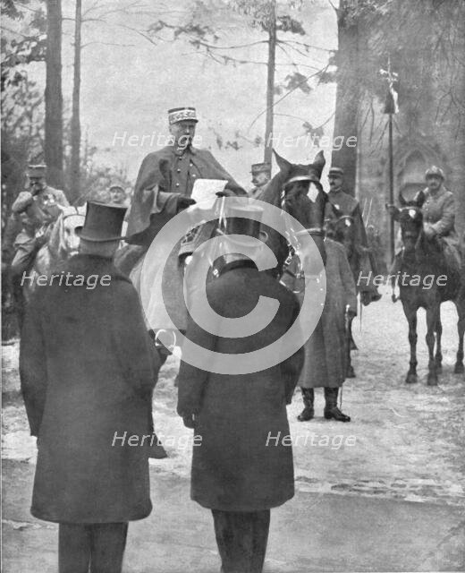 'La Paix Victorieuse; Sur la rive droite du Rhin: l'occupation de Kehl, le 30 janvier 1919..., 1919. Creator: Unknown.