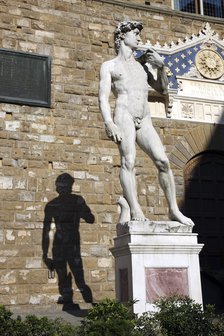 Michelangelo's David, Signoria Square, Florence, Italy. Artist: Samuel Magal