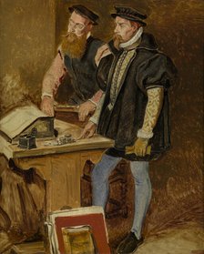 The Studio of Frans Floris, c1540s, 1868. Creator: Jan August Hendrik Leys.