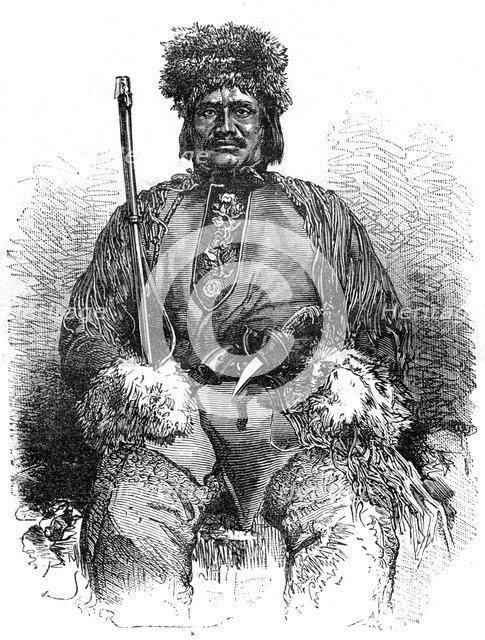 A French Métis, Canada, 19th century.Artist: Sellier