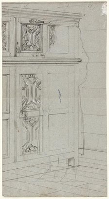 Sketch of a Cabinet, n.d. Creator: Henry Stacy Marks.