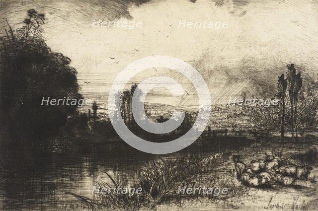 On the Test, 1859. Creator: Francis Seymour Haden.