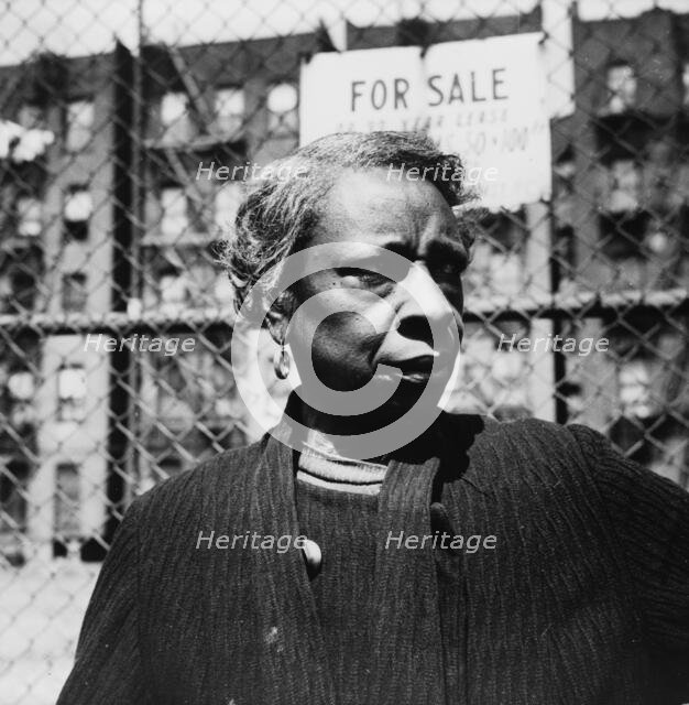 A Harlem resident, New York, 1943. Creator: Gordon Parks.