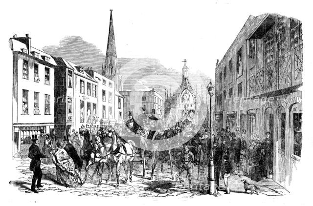 The Road to Goodwood - Chichester Cross, 1858. Creator: Unknown.