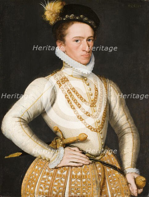 Portrait of an unknown noble man, 1575. Creator: Claeissens, Gillis (1526-1605).