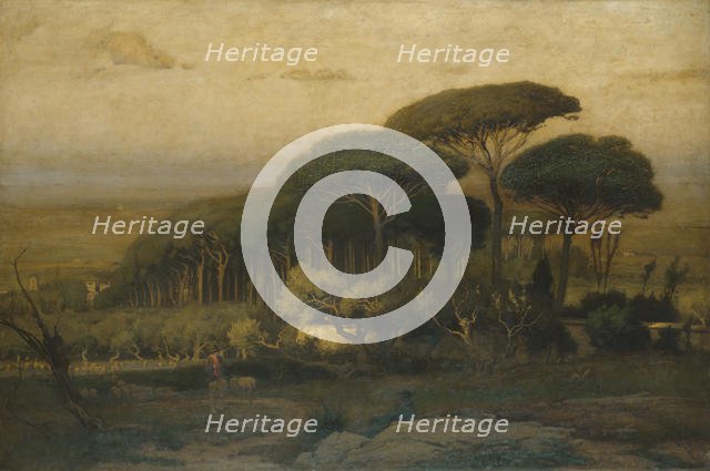 Pine Grove of the Barberini Villa, 1876. Creator: George Inness.